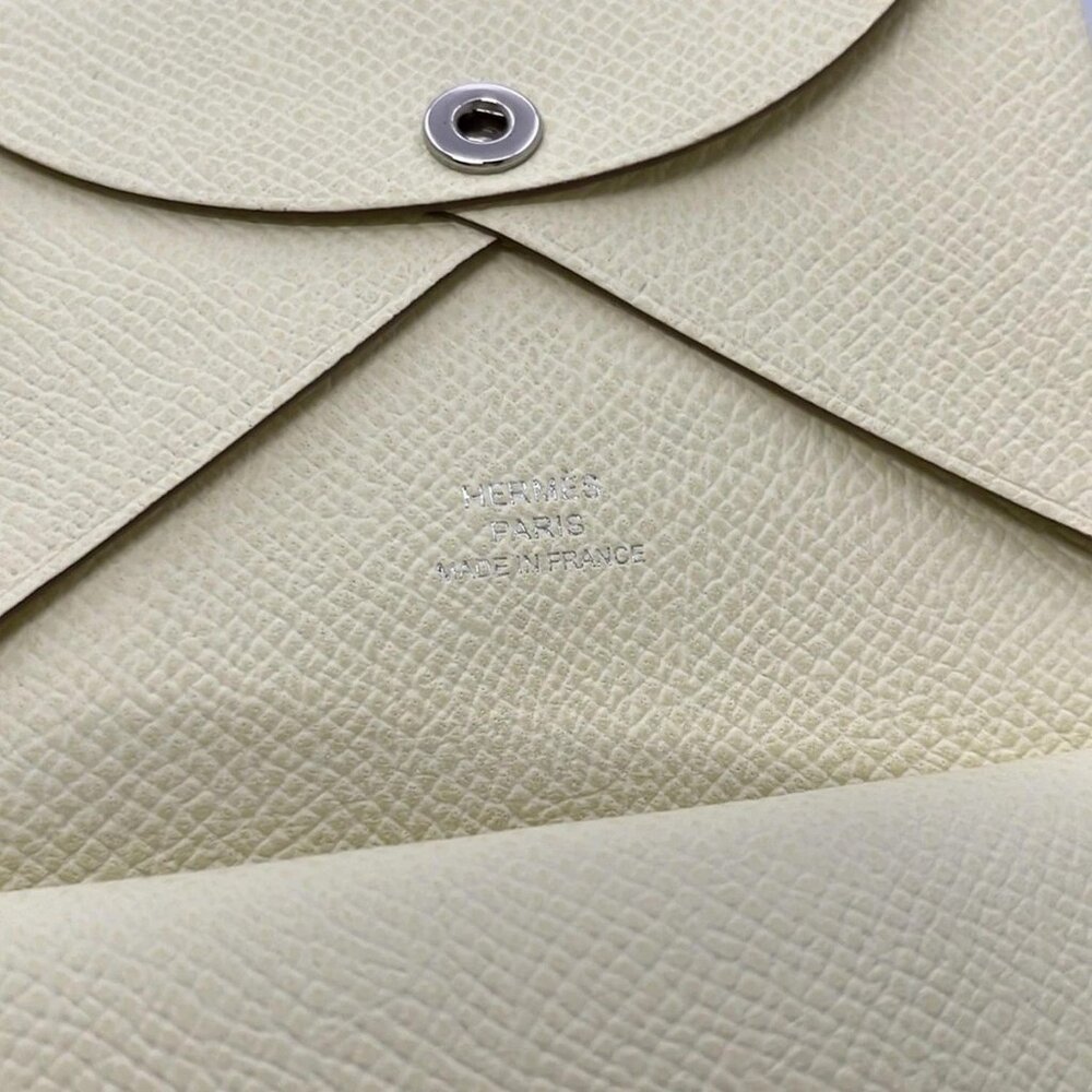 HERMES Calvi Duo JOHN MILTON Veau Epsom W Coin Case - Picture 5 of 11